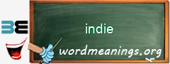 WordMeaning blackboard for indie